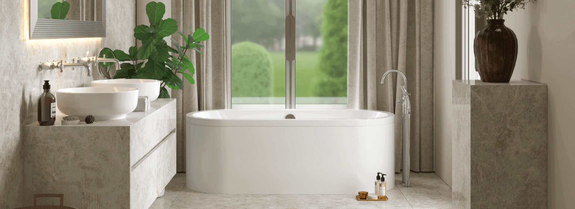 7 Ideas for Decorating the Bathtub Area
