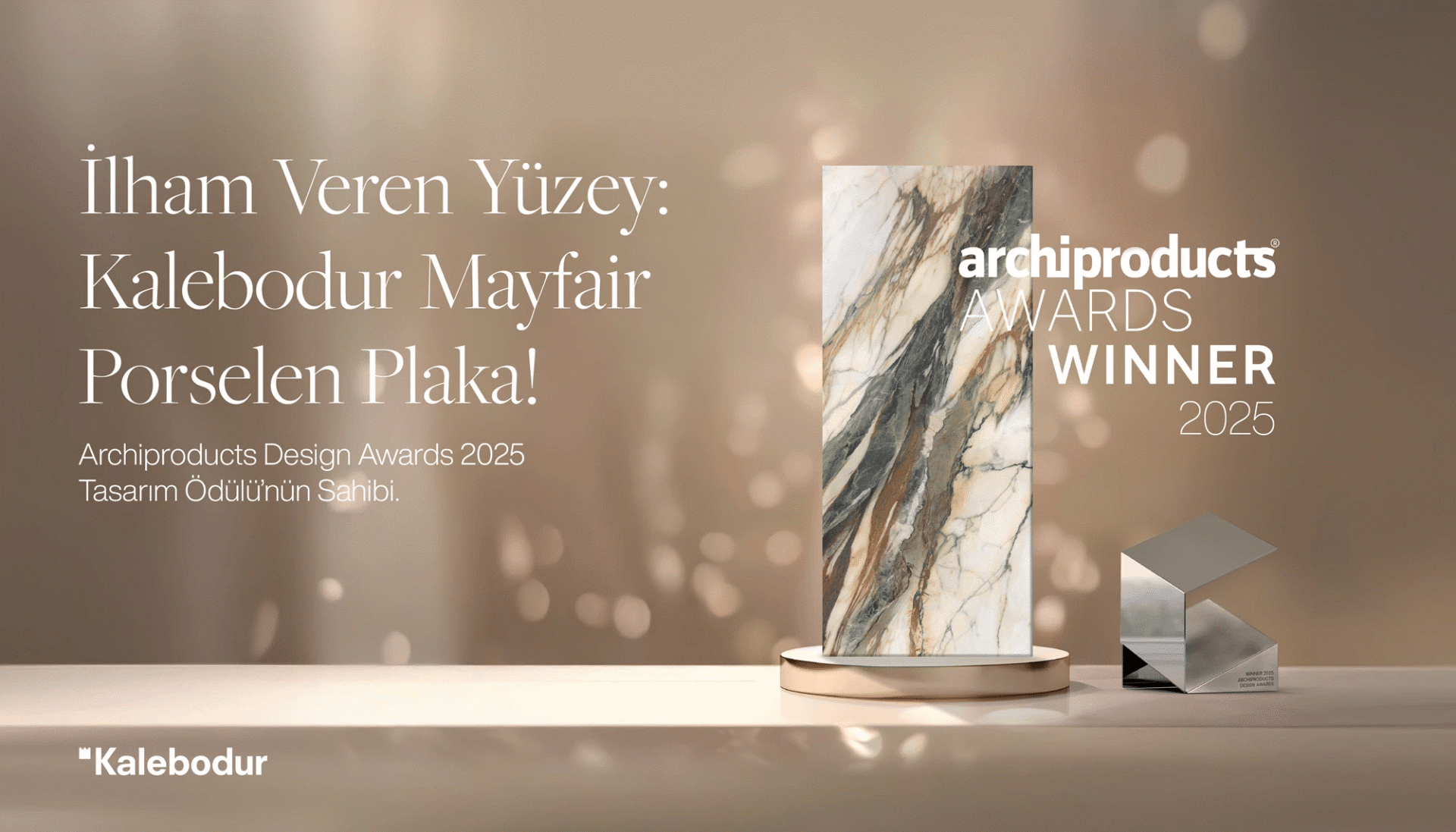 Kalebodur'un Mayfair Serisi, Archiproducts Design Awards 2025'te Tasarım Ödülünün Sahibi Oldu